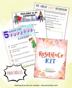 five printables for the resilice kit