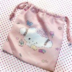 Kawaii Cogimyun Drawstring Bag - Pastel Pink Sanrio Character Bag Make An Offer! This Cogimyun Drawstring Pouch Is So Cute & Kawaii! I Love This Character And Her Kawaii, Fairy Kei Aesthetic. This Is A Newer Sanrio Character & She Is Just Beyond Adorbs. This Pastel Pink Cogimyun Pouch Is A Fabric Drawstring Bag W/ A Pink Drawstring. Unlined. Yellow Version Listed, Along W/ Matching Cogimyun Tote Bags & Cogimyun Plush Keychain. Bundle & Save! New. No Tag. Ships In 24 Hrs Offers Welcome! White Kawaii Pouch For School, Handmade Kawaii Bags For Daily Use, Cute Handmade Pink Pouch, Kawaii Pink School Pouch, Cute Handmade Everyday Pouch, Cute Handmade Pouch For Daily Use, Cute Handmade Pouch, Fairy Kei Aesthetic, Kei Aesthetic