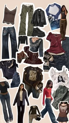 Y2k Capsule Wardrobe, Y2k Style Fall Vest Top, Y2k Style Brown Top For Fall, Y2k Fall Streetwear Tops, Y2k Fall Fashion, Y2k Wardrobe, Autumn Outfits Downtown Girl, 2000s Fashion Fall, Outfits Early Fall