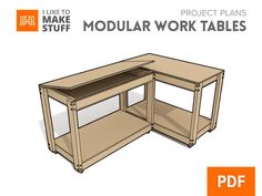 an image of a modular work table