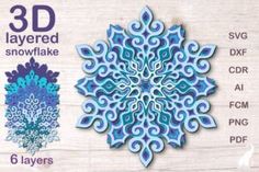 a snowflake cutout is shown with the instructions for how to make it