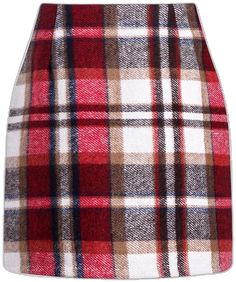 High Waisted Plaid Skirt, Stylish Midi Skirt, Grid Skirt, Slim Fit Skirts, Gingham Skirt, Winter Plaid, Plaid Pencil Skirt, Wool Pencil Skirt, Wrap Around Skirt