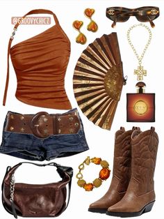 Y2k Western Outfits, Aesthetic Cowgirl Outfit, Cochella Outfits Inspiration, Cowgirl Aesthetic Outfit, Cochella Outfits, Cowgirl Aesthetic, 2000s Outfits