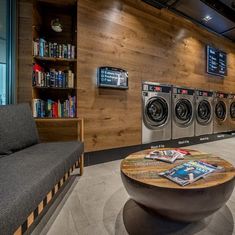 the laundry room is clean and ready for us to use