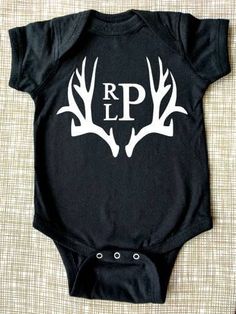 Baby Boy Onesies Vinyl, Hunting Onesie, Boy Onesies, Baby Boy Monogram, Boy Monogram, Custom Baby Onesies, Trendy Baby Nursery