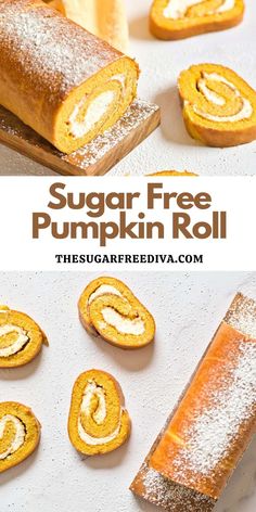 this sugar free pumpkin roll is so easy to make