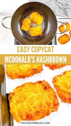 this easy copycat mcdonald's hashbrown recipe is the perfect way to use up leftover hashbrowns