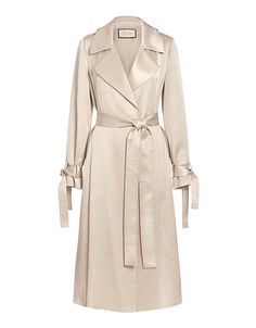 Luxury Trench Coat, Satin Trench Coat, Dress Coat Outfit, Womens Dress Coats, Coat Outfits, Casual Coat, Coat Fashion, Womens Fashion Trends, Blazer Coat