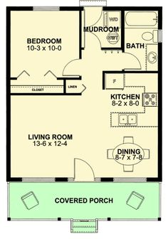 the floor plan for a two bedroom apartment with an attached bathroom and living room area