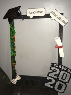 graduation decorations are displayed on the wall in this classroom decorationating class of 2012 photo frame