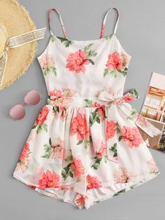 Floral Dress Casual, Floral Cami, Jumpsuit Elegant, Out Back, Ladies Dress Design