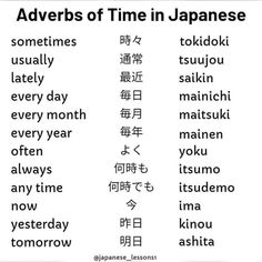 Time In Japanese, Learn Japanese Beginner, Learn Basic Japanese, Japanese Lessons, How To Speak Japanese, Learn Japan, Speak Japanese, Basic Japanese, Bahasa Jepun