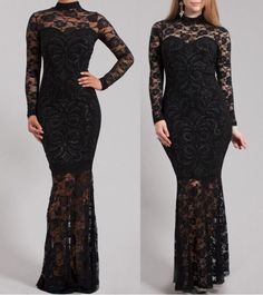 #ad Great Shopping Plus Size Black Lace Sparkling Bodycon Mermaid Maxi Dress Gown XL 1X, Fashion Dress Black Lace Mermaid Dress, Lace Bodycon Dress Long Sleeve, Lace Mermaid Dress, Black Lace Maxi Dress, Mermaid Maxi Dress, Lace Mermaid, Plus Size Black, Lace Bodycon, Lace Bodycon Dress