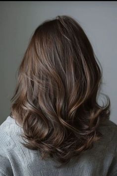 Icy Brown Hair, Brown Hair Color Ideas, Honey Brown Hair, Medium Brown Hair, Layered Haircuts For Medium Hair, Brown Hair Color