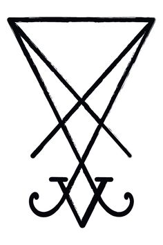 the sigiln symbol is shown in black and white, as well as an inverted triangle