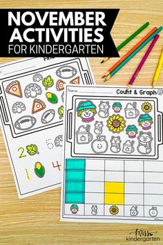 november activities for kids to do on the table with colored pencils and crayons