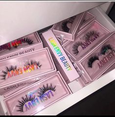 Lash Business Packaging, Lash Brand Name Ideas, Wink Lashes, Lash Packaging Ideas, Eyelash Packaging Ideas, Natural Fake Eyelashes, Lashes Packaging