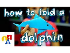 how to fold a dolphin origami - easy and fun paper craft for kids