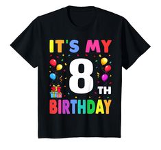 PRICES MAY VARY. Lightweight, Classic fit, Double-needle sleeve and bottom hem Bday Shirt, Happy Birthday Boy, Birthday Cake Topper Printable, Birthday Boys, Top Streetwear, Girls T Shirt, Round Neck Tees, Comfortable Tops, Boys Shirts