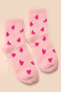 Warm Chinlon Soft Fleece Fuzzy Socks, made from soft chinlon fabric and lined with plush fleece, these socks offer luxurious warmth and comfort with every step. Whether you're lounging at home, curled up with a book, or keeping your feet toasty in bed, these fuzzy socks provide the perfect combination of softness and insulation. Chinlon fabric's smooth and soft texture makes it ideal for delicate undergarments. Stretchability and flexibility: Chinlon's elasticity provides a comfortable fit witho Cute Pink Winter Socks, Cute Soft Pink Socks, Comfy Pink Socks For Stocking Stuffers, Pink Winter Socks, Super Soft Pink Socks For Indoor Use, Super Soft Pink Socks, Super Soft Pink Casual Socks, Comfy Warm Pink Socks, Comfy Pink Winter Socks