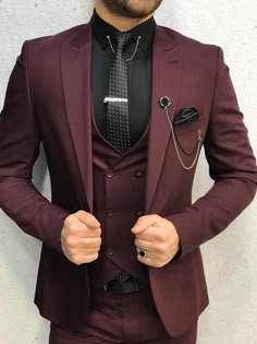 Lancaster Burgundy Slim Fit Suit – brabion Wedding Suits Men Black, Maroon Suit, Terno Slim, Suits Style, Slim Fit Suit Men, Suit Pin, Suits Men Business, Pants Gift, Burgundy Suit