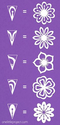 How to Make Paper Flowers | Easy Kirigami Flowers - 9 Different Designs! Snöflingor I Papper, Construction Paper Crafts, Handmade Paper Crafts, How To Make Paper Flowers, Paper Flowers Craft, Diy Crafts Paper Flowers, Origami Crafts Diy