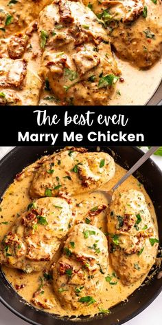 the best ever mary me chicken in a skillet