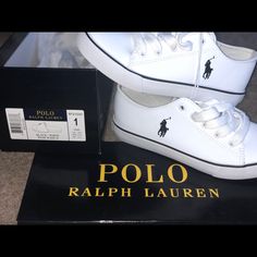 Polo Ralph Lauren Unisex Kids Easton Ii Sneaker (Never Worn/Never Used) Ralph Lauren Baby Boy, Baby Ralph Lauren, Polo Ralph Lauren Sneakers, Ralph Lauren Sneakers, Polo Ralph Lauren Shoes, Sporty Ralph Lauren Cotton T-shirt, Ralph Lauren Shoes, Lauren White, Polo By Ralph Lauren