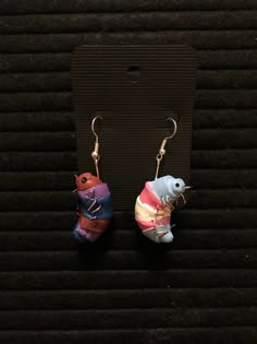 Novelty Multicolor Earrings With Ear Wire, Gay Dangle Earrings, Weird Core Earrings, Gay Earrings, Trans Earrings, Omnisexual Earrings, Pansexual Earrings, Rollie Pollie, Multicolor Novelty Earrings