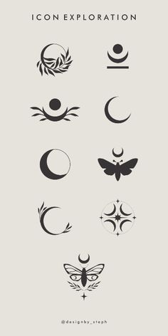 an image of different symbols for tattoos