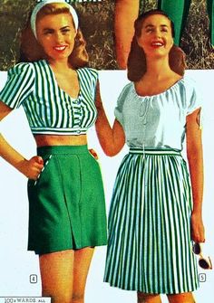 1950s Fashion Trends, 80s Summer Outfits, 40s Outfits, 50s Outfits, Casual Outfit Inspiration, 90s Fashion Outfits, Montgomery Ward, 40s Fashion, 1940s Fashion