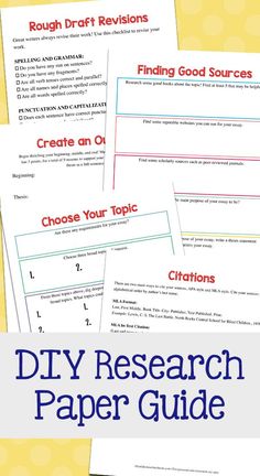 four research paper guides with the title how to use them