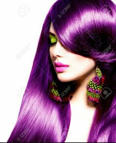 Haircut Fringe, Long Purple Hair, Hair Advertising, Hair Product Storage, Purple Mosaic, Model Woman, Beautiful Brunette, Short Hairdos