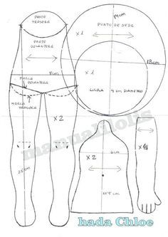 an image of the body and measurements for a child's tighty pants, which are