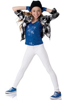 Weissman™ | Buffalo Plaid Shirt with Sequin Top School Dance Outfits, Dance Costumes Hip Hop, Hip Hop Costumes, Ballet Jazz, Buffalo Plaid Shirt, Blue Vans, Dance Team, Hip Hop Outfits, Cute Costumes