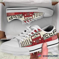 Jeep Christmas, Fox Christmas, Christmas Shoes, Mens Canvas Shoes, Low Top Shoes, Shoes Custom, Canvas Gift, Converse Sneakers, Sole Shoes