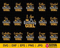 i am the birthday girl svg files