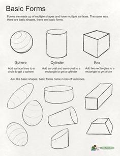 some basic shapes that you can draw