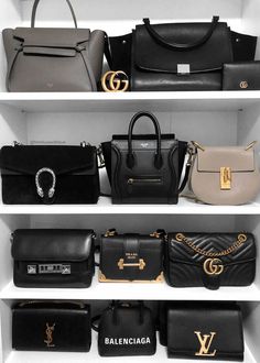 Black Designer Bags, Best Designer Bags, Bag Display, Classic Handbags, Classic Bags