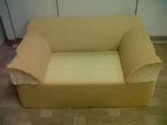 a couch that is sitting on the floor