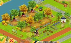 the farm town is shown in this screenshot from the game, which features an image of