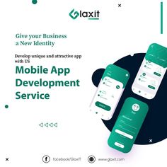 an advertisement for mobile app development service