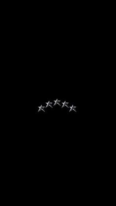 five stars are flying in the dark sky