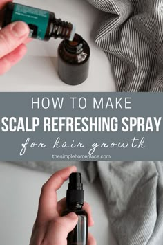 Scalp Refresher Spray Diy, Diy Hair Perfume Spray, Scalp Serum Diy, Rosemary Spray For Hair Growth, Essential Oil Hair Spray, Essential Oil Hair Growth Spray, Diy Hair Growth Spray, Spray For Hair Growth, Natural Hygiene