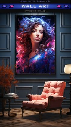 Check out this stunning   girl  with beautifully flowing curly hair!  Our wall art collection brings this captivating portrait to life.  Visit our website for more information and discover more amazing pieces to adorn your space! Photorealistic Portraits, Wall Art Portrait, Wall Art Collection, Color Harmony, Art Portrait, Long Curly Hair, Long Curly, Surface Pattern Design