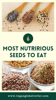 6 Most Nutritious Seeds to Eat | Tips for Vegans . #Seeds_To_Eat_Everyday #Healthy_Seeds_To_Eat #Best_Seeds_To_Eat #Seeds_To_Eat Seeds To Eat Everyday, Healthy Seeds To Eat, Best Seeds To Eat, Seeds To Eat, Health Benefits Of Walnuts, Source Of Fiber, Healthy Bedtime Snacks, Seeds Benefits, Garlic Benefits