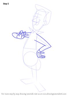 how to draw an animated character from the cartoon network's animation series step 5