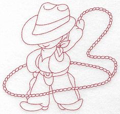 a drawing of a person with a hat on and a rope attached to his neck