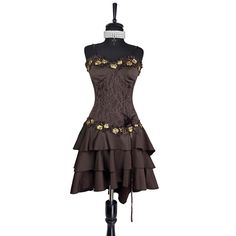 🪩 Vintage Gothic Beaded Sequin Embroidery Lace Waisted Brown Cocktail ' Party Dress    🪩 Size XS ' 6    🪩 Back Zip , Has  Stretch , No See Through , Padded Cup  🪩  Pit to pit 38 cm        Waist 34 cm        Hips 47 cm        Length 82 ' 103 cm  📏 Measurements were taken on flat ground 📏 🪩 Thank you for looking at our page, all dresses are vintage some are new with tags and some have been previously worn. Some dresses may gave some signs of wear due to the vintage condition however, dresse Grunge Cocktail Dress, Brown Dresses Prom, Y2k Grunge Dress, Sequined Sleeveless Fancy Dress, Sleeveless Sequin Dress For Fancy Dress Occasions, Sleeveless Sequin Dress For Fancy Occasions, Costume Dresses With Sequins For Party Season, Costume Sequin Dresses For Party Season, Elegant Costume Dress With Sequins