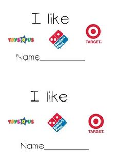 i like, i like and target name tags